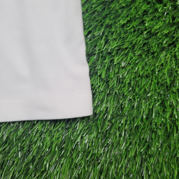 VTG 80s Jantzen Made in USA Polo Shirt Mens Medium Color Block Stripe Knit - Picture 4 of 9